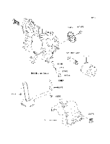 Oil Pump/Oil Filter Diagram and Parts List for KAF950B7F 2007 & Prior Kawasaki Lawn Tractor Accessories