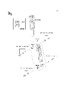 Shock Absorber Diagram and Parts List for KAF950C7F 2007 & Prior Kawasaki Lawn Tractor Accessories