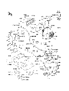 Radiator Diagram and Parts List for KRF750RDF 2013 Kawasaki Lawn Tractor Accessories