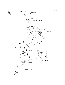 Shift Lever Diagram and Parts List for KRF750NCS 2012 Kawasaki Lawn Tractor Accessories