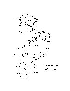 Air filter/muffler Diagram and Parts List for FR691V-AS29  Kawasaki Engine
