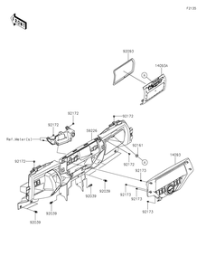 Part Location Diagram of 92161-0568 Kawasaki Damper