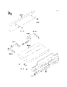 Seat Diagram and Parts List for KAF950D8F 2008 Kawasaki Lawn Tractor Accessories