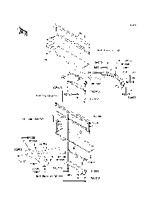 Rear Fender Diagram and Parts List for KAF620PDF 2013 Kawasaki Lawn Tractor Accessories