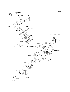 Cylinder/Piston Diagram and Parts List for KRF750PDF 2013 Kawasaki Lawn Tractor Accessories