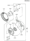 Page K Diagram and Parts List for FA076D AS07 Kawasaki Engine