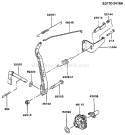 Part Location Diagram of 11044-2057 Kawasaki Bracket