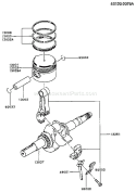 Page J Diagram and Parts List for FA076D CS09 Kawasaki Engine