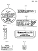 Page H Diagram and Parts List for FA076D CS09 Kawasaki Engine