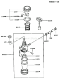 Part Location Diagram of 51048-2055 Kawasaki Cap-asm-tank