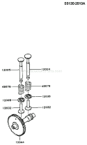 Page L Diagram and Parts List for FA076D EM80 Kawasaki Engine