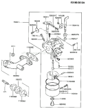 Part Location Diagram of 11009-2037 Kawasaki Gasket