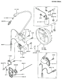 Page F Diagram and Parts List for FA076D ES05 Kawasaki Engine