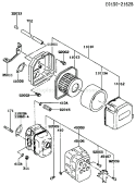 Page A Diagram and Parts List for FA076D FS04 Kawasaki Engine