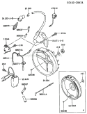Page F Diagram and Parts List for FA076D FS04 Kawasaki Engine