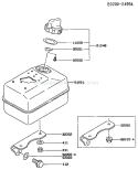 Page G Diagram and Parts List for FA076D FS04 Kawasaki Engine