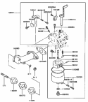 Carburetor Diagram and Parts List for FA130D-AS10  Kawasaki Engine