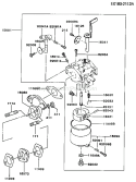 Page B Diagram and Parts List for FA130D AS18 Kawasaki Engine