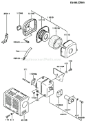 Page A Diagram and Parts List for FA130D AS61 Kawasaki Engine