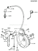 Page F Diagram and Parts List for FA130D AS61 Kawasaki Engine