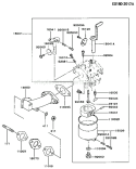 Page B Diagram and Parts List for FA130D BS10 Kawasaki Engine