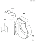 Page D Diagram and Parts List for FA130D BS10 Kawasaki Engine