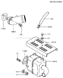 Page A Diagram and Parts List for FA130D BS19 Kawasaki Engine