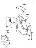 Page D Diagram and Parts List for FA130D BS19 Kawasaki Engine
