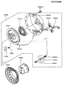 Page K Diagram and Parts List for FA130D AS21 Kawasaki Engine