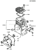 Page E Diagram and Parts List for FA130D AS21 Kawasaki Engine