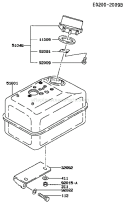 Page G Diagram and Parts List for FA130D BT62 Kawasaki Engine