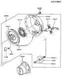 Page K Diagram and Parts List for FA130D CM81 Kawasaki Engine