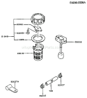 Page G Diagram and Parts List for FA130D CM81 Kawasaki Engine