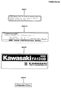 Page H Diagram and Parts List for FA130D CM81 Kawasaki Engine