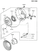 Page K Diagram and Parts List for FA130D BT62 Kawasaki Engine