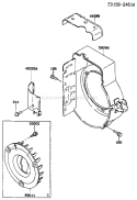 Page D Diagram and Parts List for FA130D CS20 Kawasaki Engine