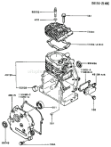 Page E Diagram and Parts List for FA130D CS20 Kawasaki Engine