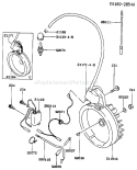 Page F Diagram and Parts List for FA130D CS20 Kawasaki Engine