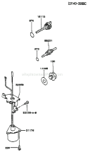 Page H Diagram and Parts List for FA130D CS20 Kawasaki Engine