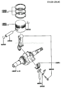Page J Diagram and Parts List for FA130D ES01 Kawasaki Engine