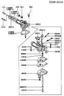 Page B Diagram and Parts List for FA130D ES01 Kawasaki Engine