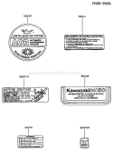 Page H Diagram and Parts List for FA130D BT62 Kawasaki Engine