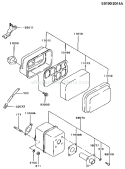 Page A Diagram and Parts List for FA130D GS06 Kawasaki Engine