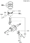 Page J Diagram and Parts List for FA130D MS00 Kawasaki Engine