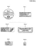 Page H Diagram and Parts List for FA130D MS00 Kawasaki Engine