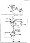 Page B Diagram and Parts List for FA210D AS21 Kawasaki Engine