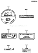 Page G Diagram and Parts List for FA210D AS21 Kawasaki Engine