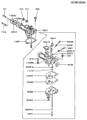 Page B Diagram and Parts List for FA210D AS22 Kawasaki Engine
