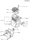 Page E Diagram and Parts List for FA210D AS21 Kawasaki Engine