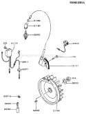 Page F Diagram and Parts List for FA210D AS22 Kawasaki Engine